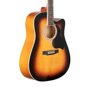 Granada GL113D-C 6 String Cutaway Acoustic Guitar- Vintage Sunburst Gloss