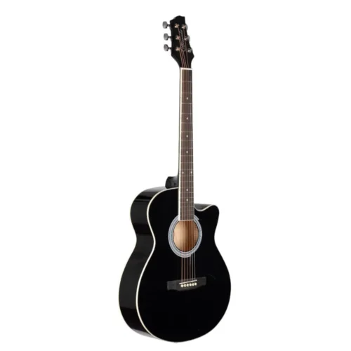 Granada GL113O-C 6 String Cutaway Acoustic Guitar- Black Gloss