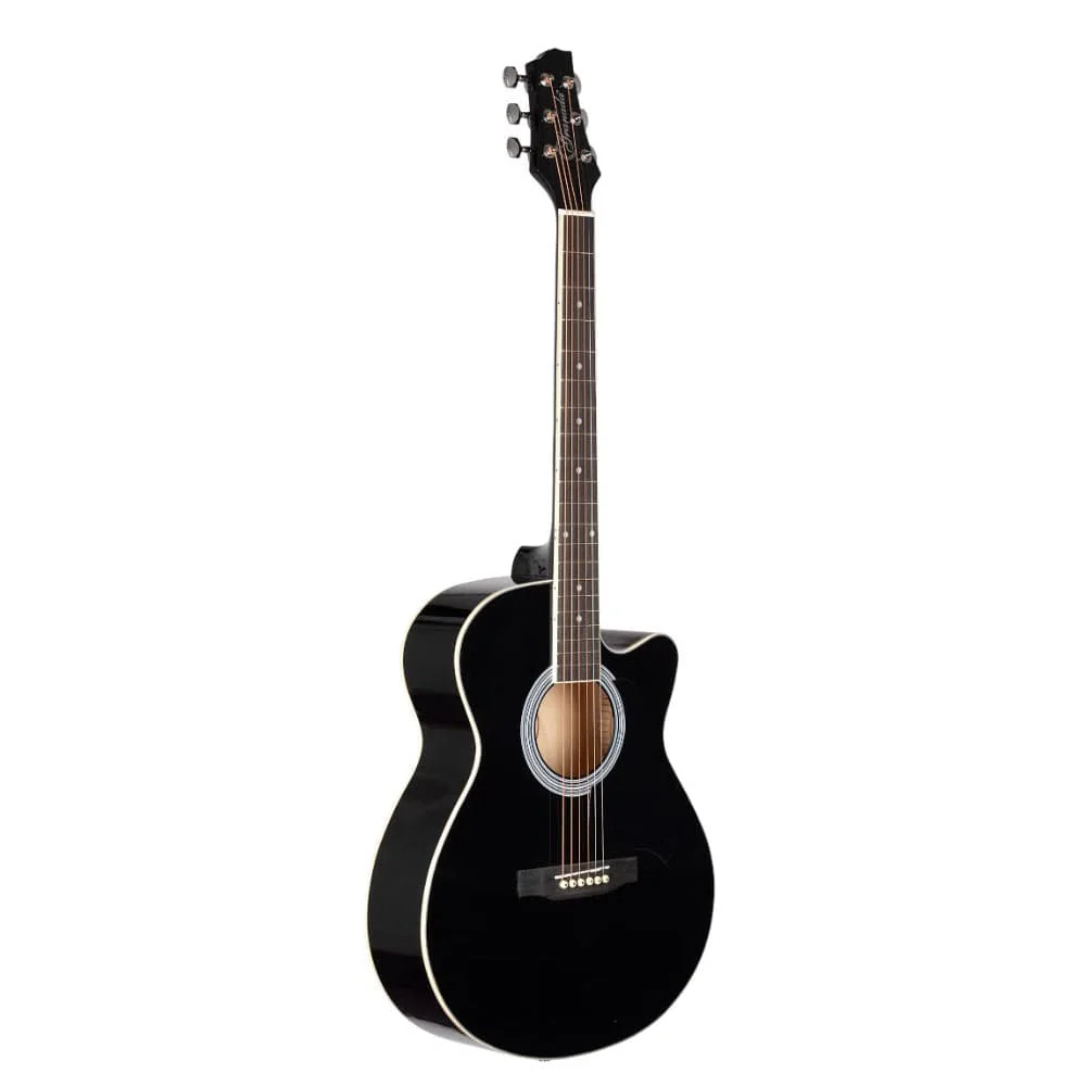 GL113O-2.webp Granada GL113O-C 6 String Cutaway Acoustic Guitar- Black Gloss