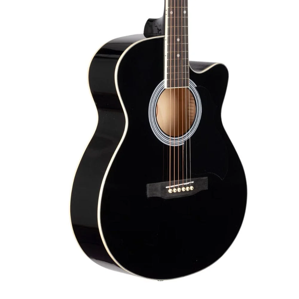 GL113O-3.webp Granada GL113O-C 6 String Cutaway Acoustic Guitar- Black Gloss