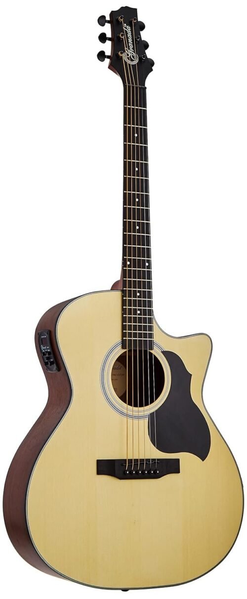 GL242C-1.jpg Granada, Acoustic Electric Guitar, Cut-Away with EQ, GL242C-CEQ-Natural Matt