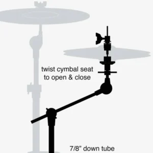 Gibraltar-SC-4425XHMB-10-X-Hat-Auxilliary-Hi-Hat-Boom-Arm-1.webp Gibraltar SC-4425XHMB 10 X-Hat Auxilliary Hi Hat Boom Arm