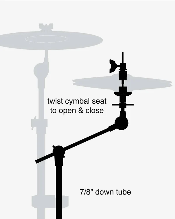 Gibraltar-SC-4425XHMB-10-X-Hat-Auxilliary-Hi-Hat-Boom-Arm-1.webp Gibraltar SC-4425XHMB 10 X-Hat Auxilliary Hi Hat Boom Arm