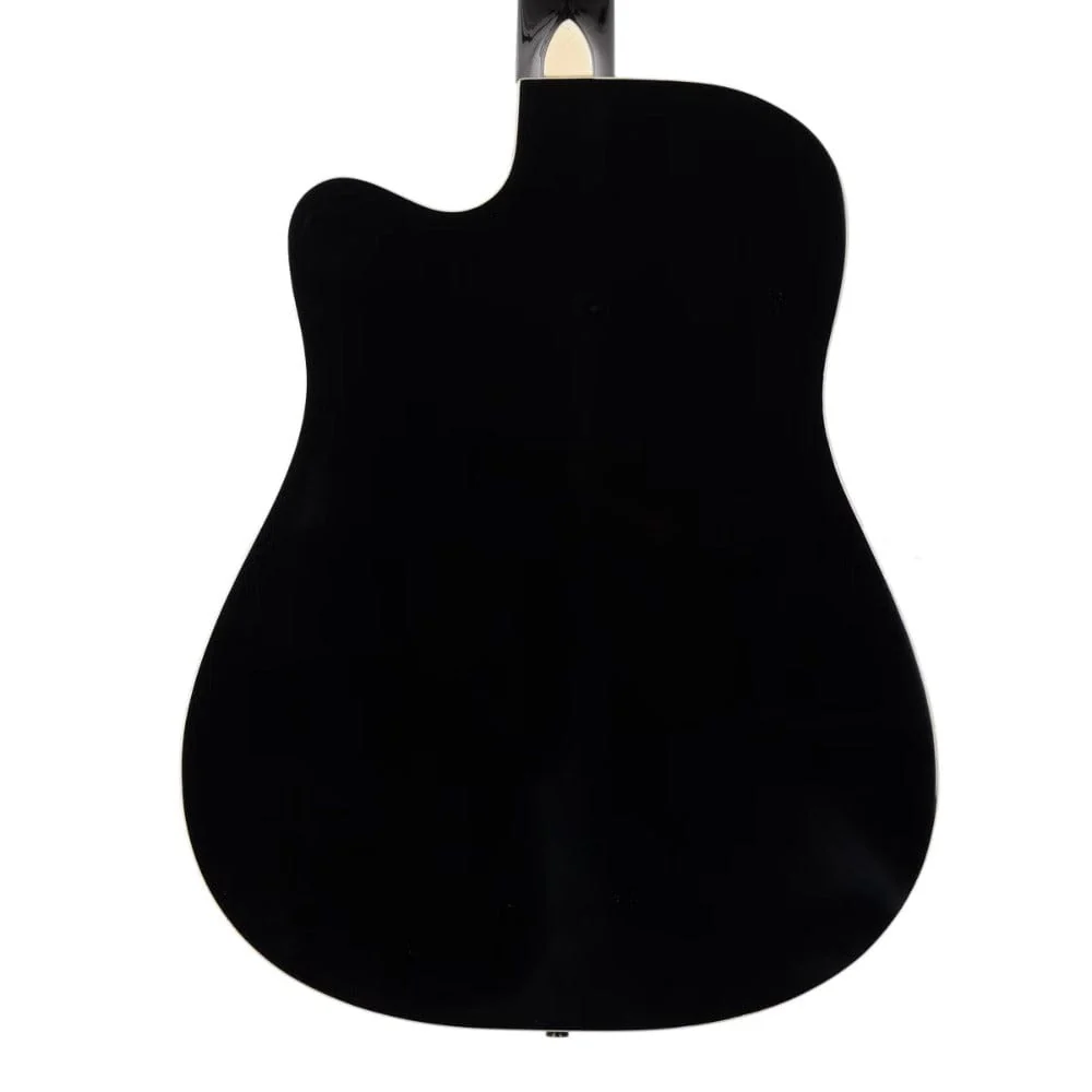Granada GL113D-C 6 String Cutaway Acoustic Guitar- Black Gloss