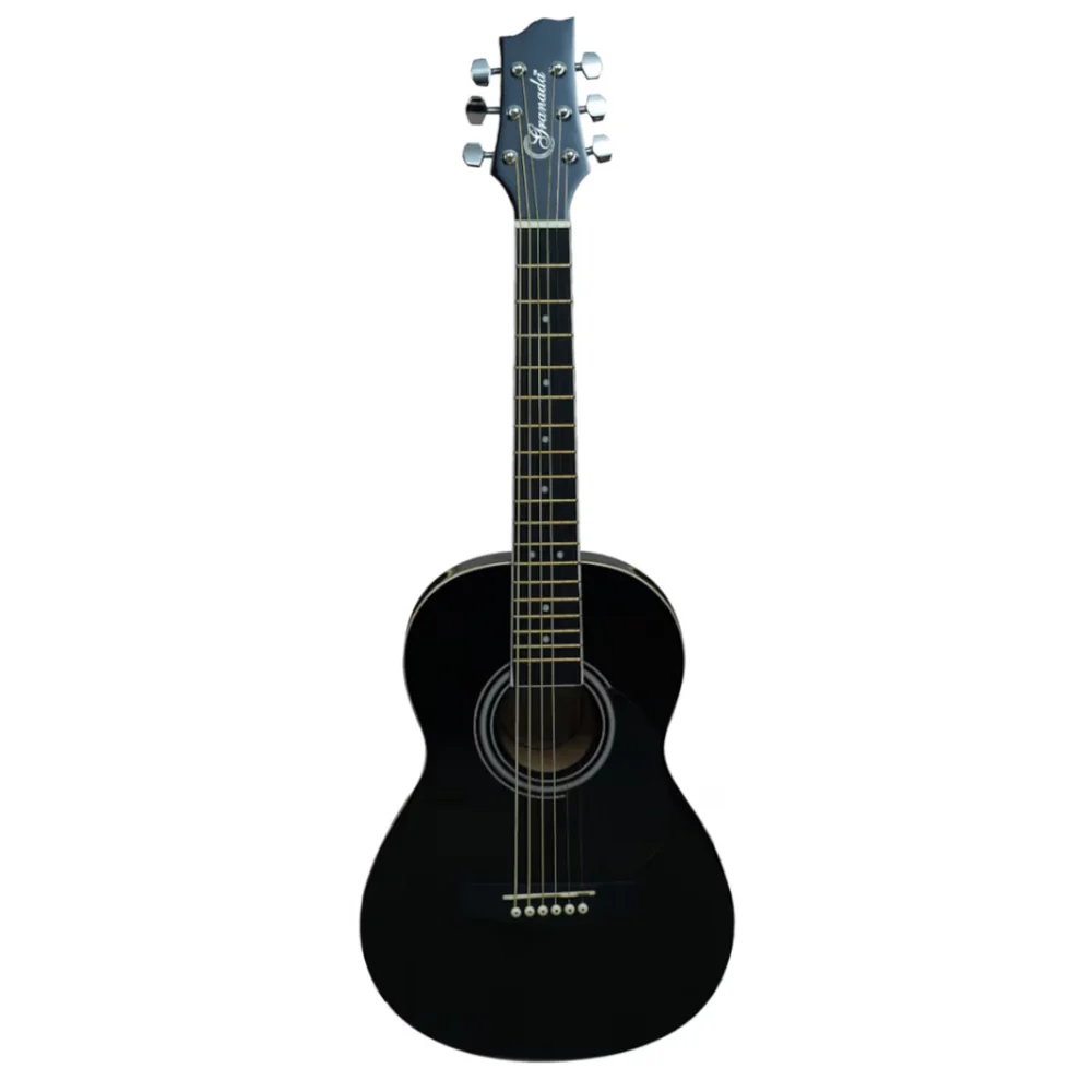 Granada GL110-F Junior 6 String Acoustic Guitar- Black