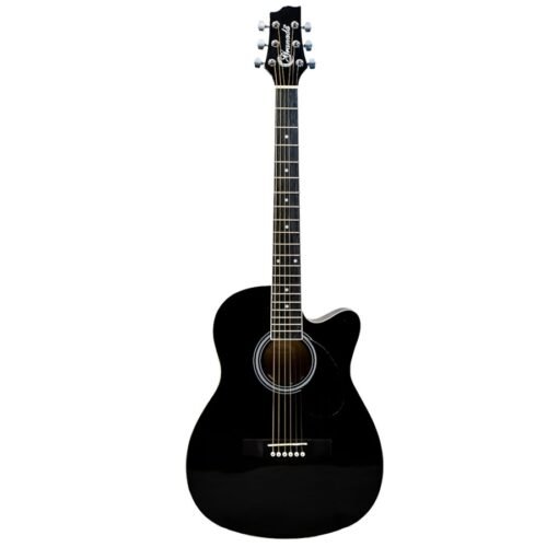 Granada GL112C-F Black Cutaway Medium Acoustic Guitar