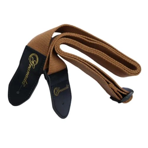 Granada-Guitar-Strap-GS06-2.webp Granada Khaki GS06 Guitar Strap
