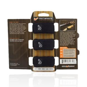 Gruv Gear FretWraps String Dampener - Black (3 Pack) Gruv Gear FW-3PK-SM Small FretWraps String