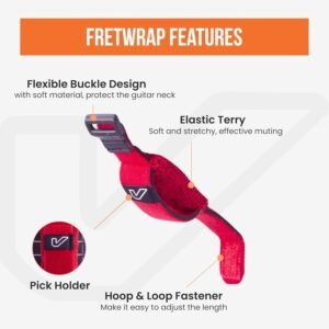 Gruv Gear FretWraps String Dampener - Small - Fire Red (3-pack) Gruv Gear FretWraps String Dampener - Small - Fire Red (3-pack)