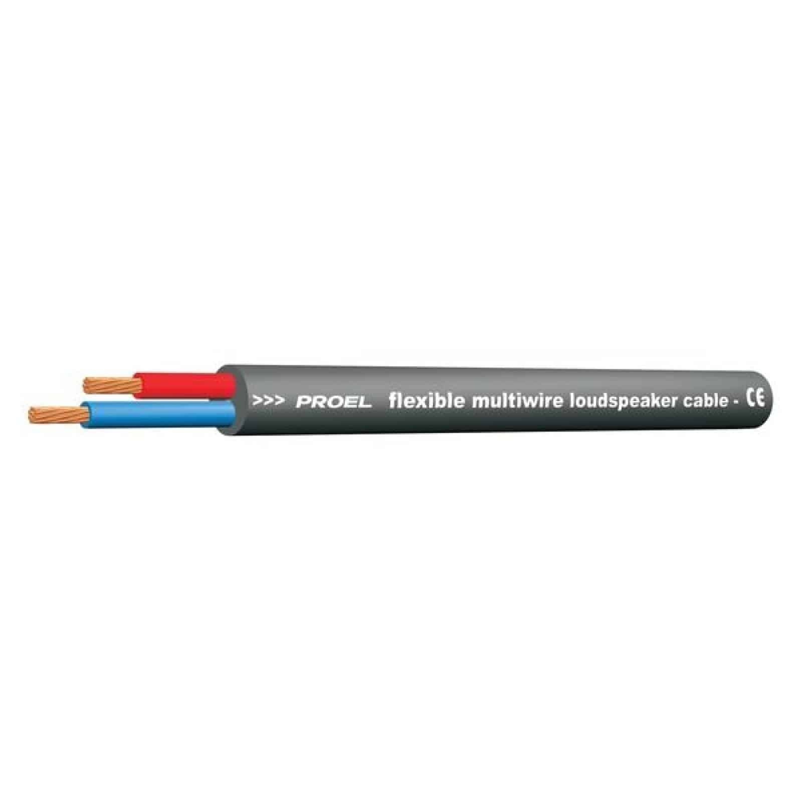 Proel HPC610BK PROF.SPEAKER.CABLE.2x1.5.D.7.40.Black