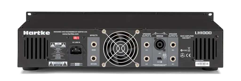 Hartke LH1000 1000-watt Bass Amplifier with Tube Preamp