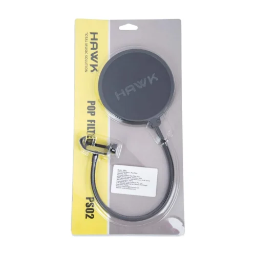 Hawk Proaudio PS02 Pop Filter for Vocal Recording/Streaming, 5.25 Inch (Black)