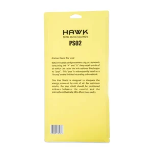 Hawk Proaudio PS02 Pop Filter for Vocal Recording/Streaming, 5.25 Inch (Black)