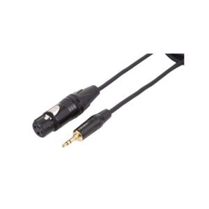 Hawk Proaudio Professional Gold Series 3.5mm1 Hawk Proaudio Professional Gold Series 3.5mm TRS to XLR Female Microphone Cable (3 Meters)