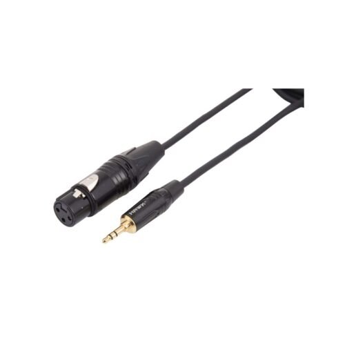 Hawk Proaudio Professional Gold Series 3.5mm1 Hawk Proaudio Professional Gold Series 3.5mm TRS to XLR Female Microphone Cable (3 Meters)