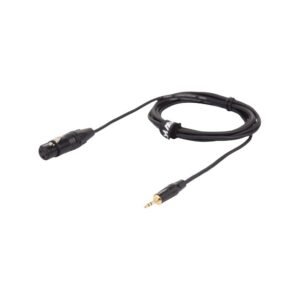 Hawk Proaudio Professional Gold Series 3.5mm3 Hawk Proaudio Professional Gold Series 3.5mm TRS to XLR Female Microphone Cable (3 Meters)