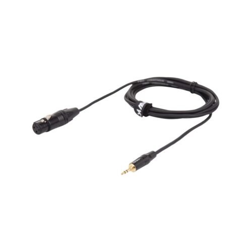 Hawk Proaudio Professional Gold Series 3.5mm3 Hawk Proaudio Professional Gold Series 3.5mm TRS to XLR Female Microphone Cable (3 Meters)