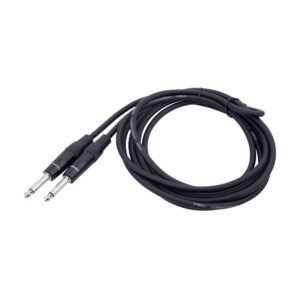 Hawk Proaudio SMPG016 Gold Series 1 Hawk Proaudio SMPG016 Gold Series 6.35mm TS Male to 6.35mm TS Male With Cable Tie - 5 Meter (Black)