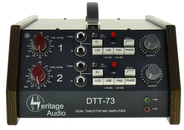 Heritage Audio DTT-73 2-channel Desktop Microphone Preamp