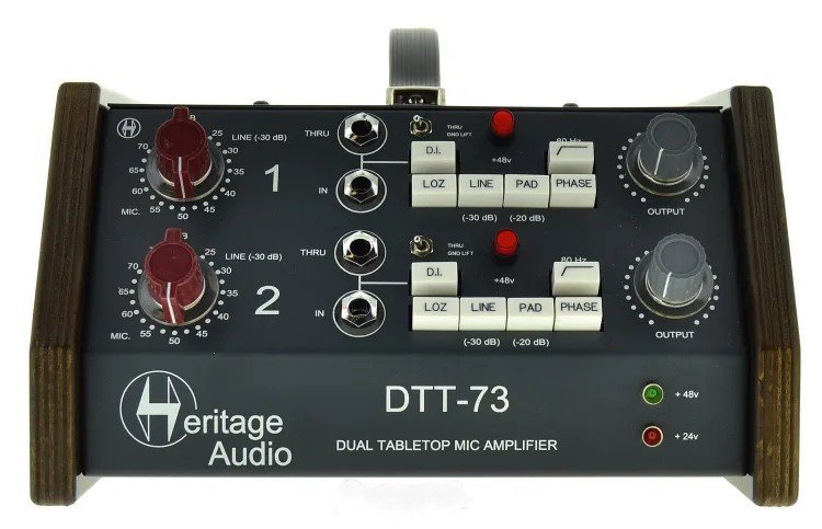 Heritage Audio DTT-73 2-channel Desktop Microphone Preamp