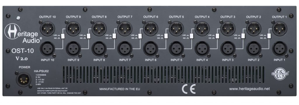 Heritage Audio HAOST10v2 10-slot 500 Series Rack