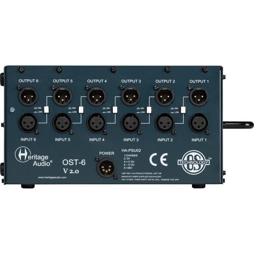 Heritage Audio OST-6 v2.0 6-slot 500 Series Enclosure