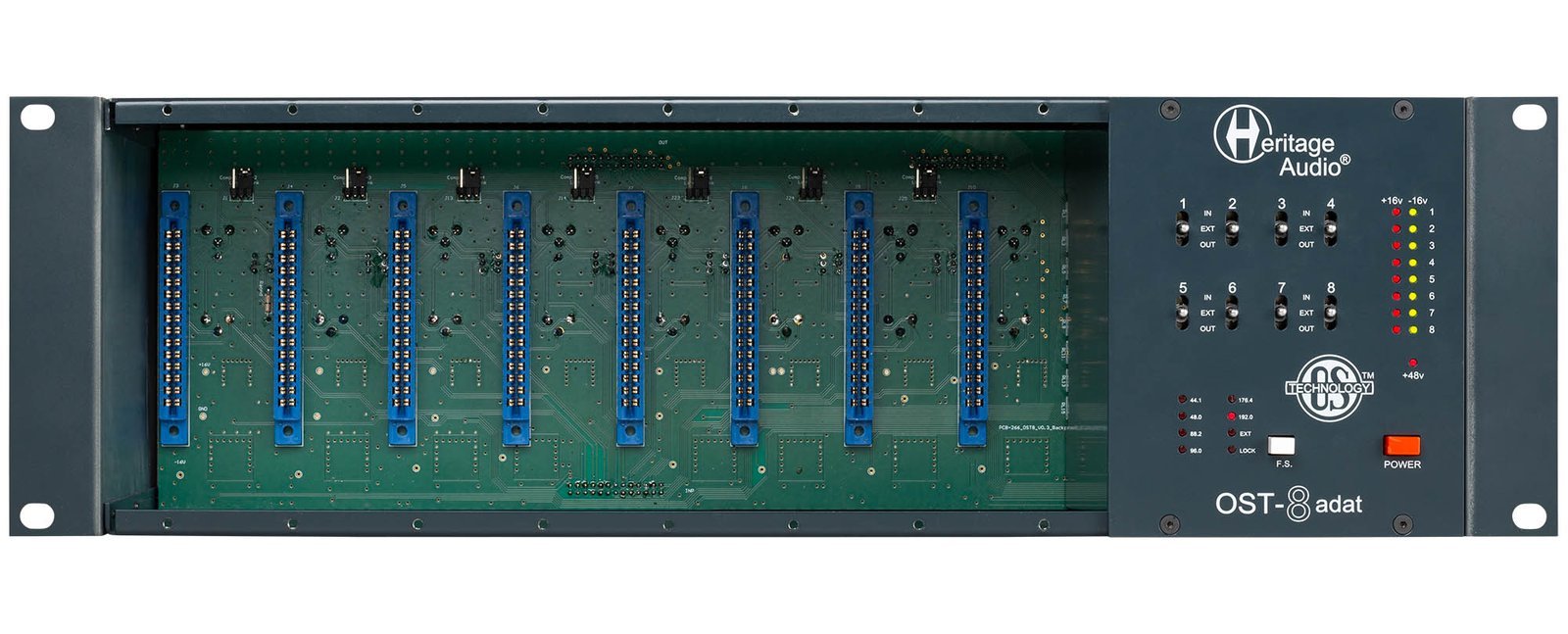 Heritage Audio OST-8 ADAT 8-slot 500 Series Enclosure