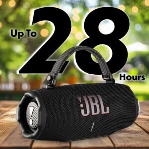 JBL Charge 6 Portable Bluetooth Speaker with 28H Playtime (Black)