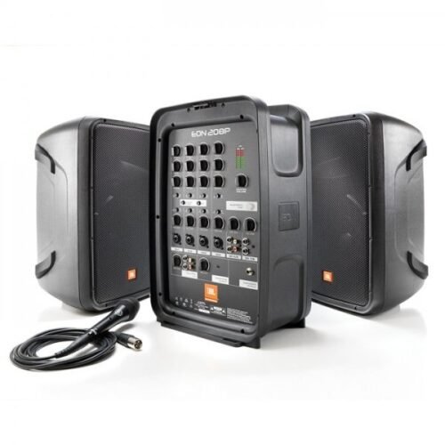 JBL EON208P 8-Inch 2-Way Portable Pa System with Powered 8-Channel Mixer and Bluetooth