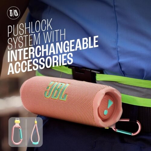 JBL Flip 7 Wireless Portable Bluetooth Speaker with Pro Sound & 16H Battery (Pink) JBL Flip 7 Wireless Portable Bluetooth Speaker with Pro Sound & 16H Battery (Pink)