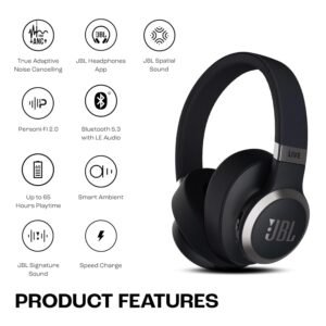 JBL-Live-770NC-Wireless-ANC-Headphones-65H-Battery-Black2.jpg JBL Live 770NC Wireless ANC Headphones, 65H Battery (Black)