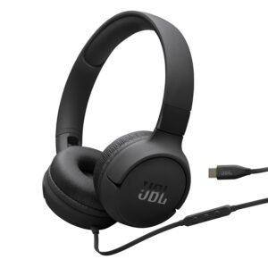 JBL Tune 520C On-Ear Type-C Wired Headphones with Mic (Black)