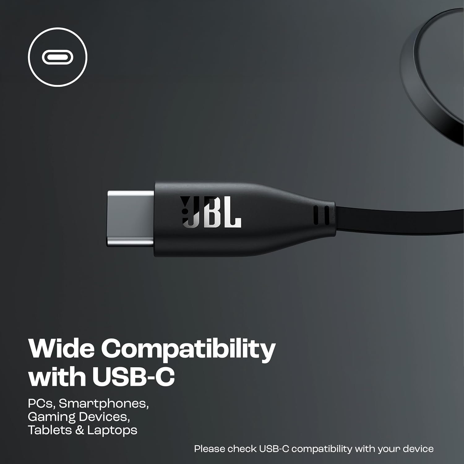 JBL Tune 520C On-Ear Type-C Wired Headphones with Mic (Black)