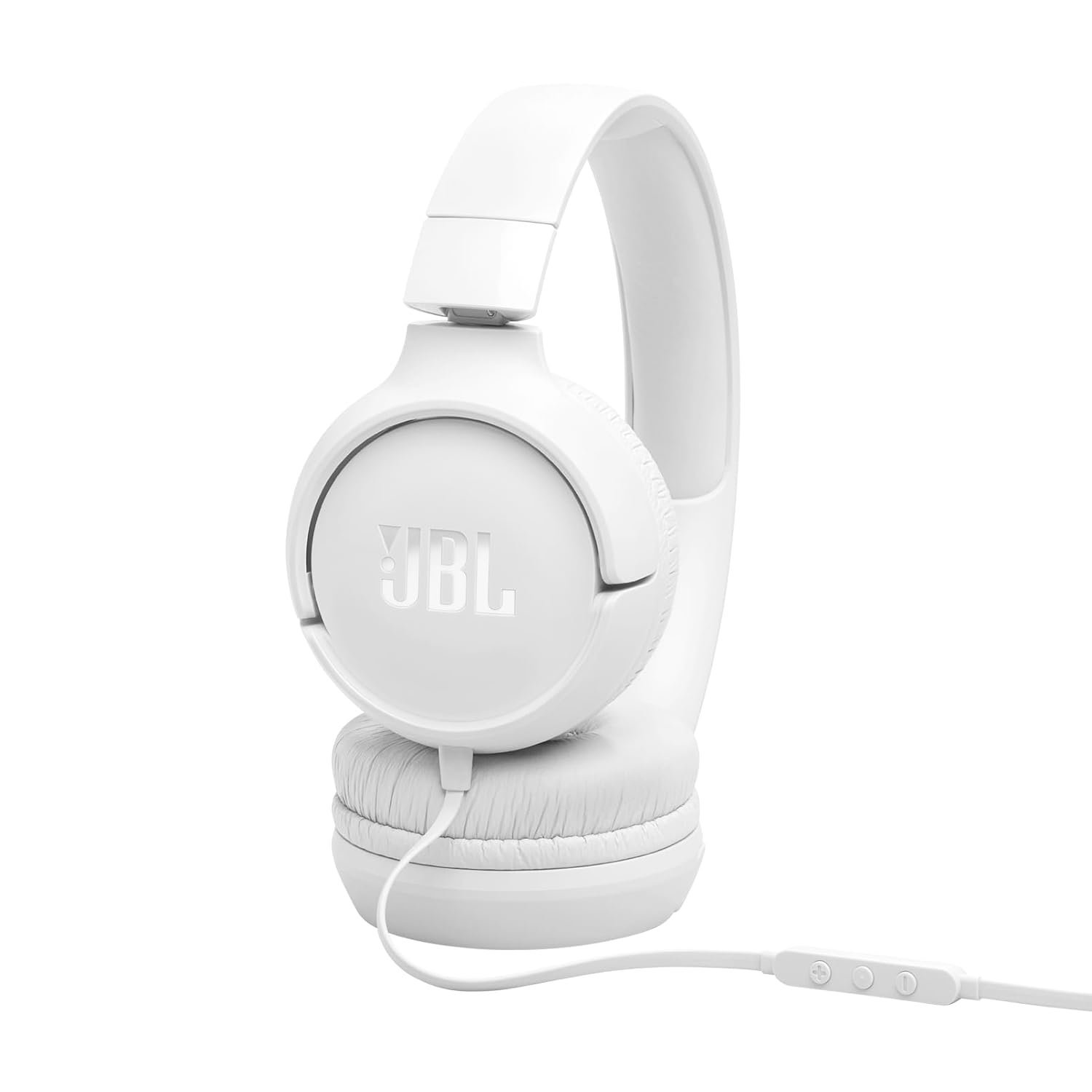 JBL Tune 520C On-Ear Type-C Wired Headphones with Mic (White)