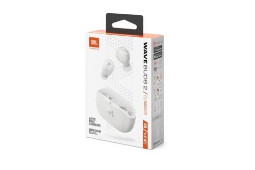 JBL Wave Buds 2 Wireless Earbuds with ANC & 40H Playtime (White) JBL Wave Buds 2 Wireless Earbuds with ANC & 40H Playtime (White)