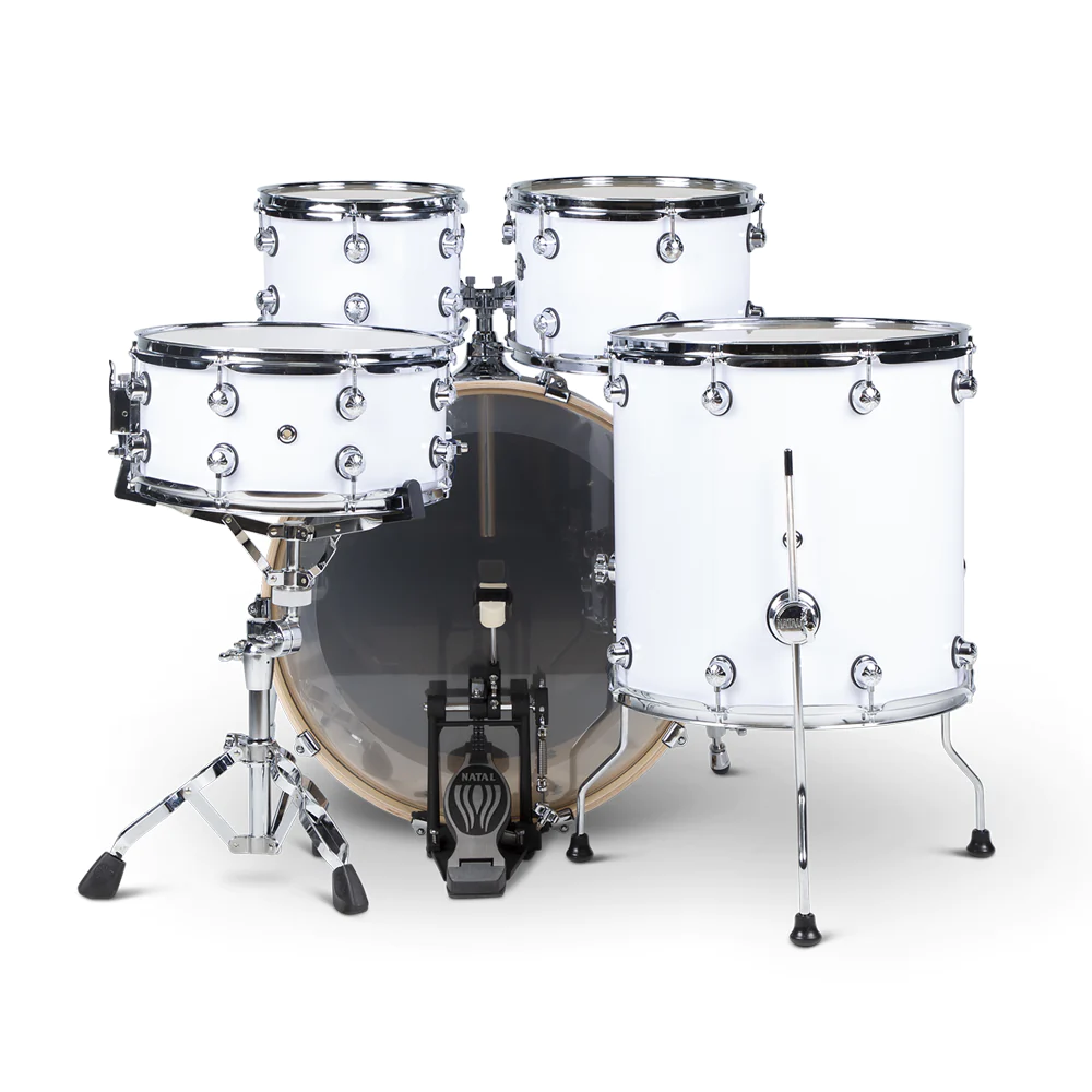 KARB-UF22-WHT-4.webp Natal KARB-UF22 WHT Arcadia Birch 5-Piece Shell Pack Acoustic Drum Kit Without Hardware & Cymbals