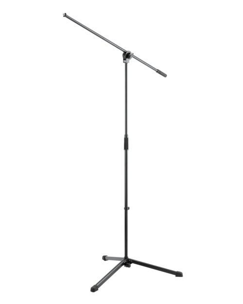 Konig-Meyer-Mic-Stand-with-Boom-Arm.jpg Konig & Meyer, Mic Stand with Boom Arm, 0.95 cm (3/8") -Black 25400-300-55