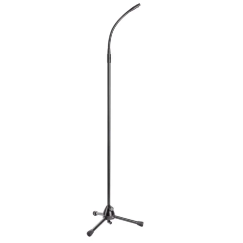 Konig-Meyer-Microphone-Stand-XLR-with-Gooseneck.webp Konig & Meyer 27500-000-55 XLR Microphone Stand with Gooseneck - Black