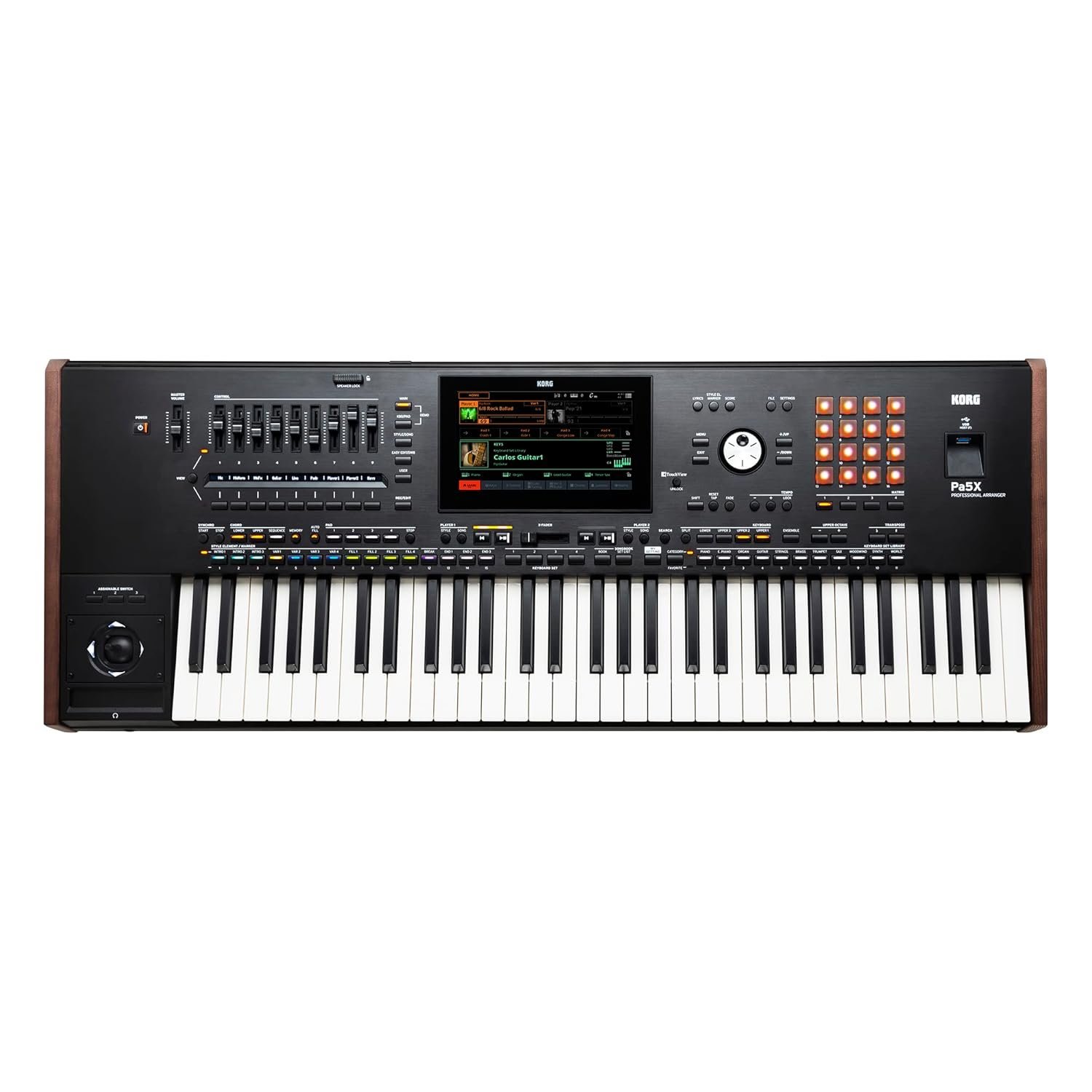 Korg Pa5X-61 61-Key Professional Arranger Keyboard with Free Micro SD Card, Indian Sounds & Styles