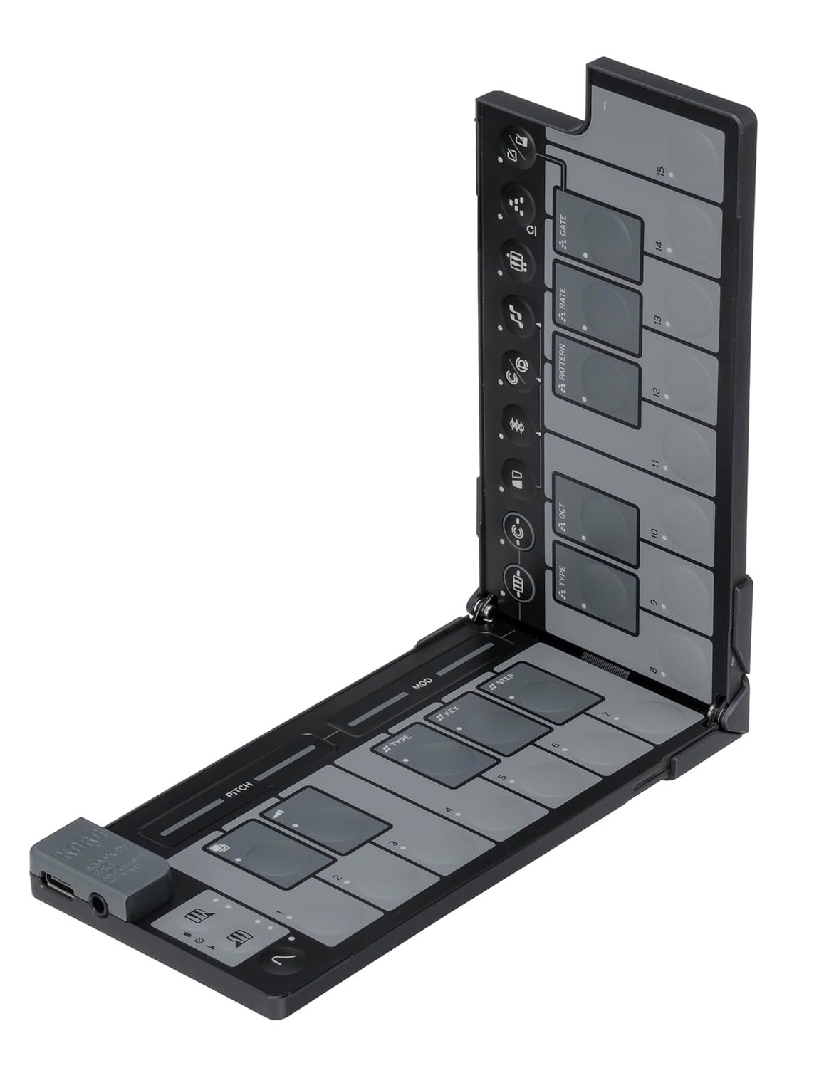 Korg nanoKEY Fold - 25-Key Foldable MIDI Keyboard Controller with USB-C and TRS-MIDI - Black