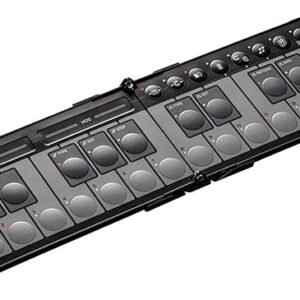 Korg nanoKEY Fold - 25-Key Foldable MIDI Keyboard Controller with USB-C and TRS-MIDI - Black