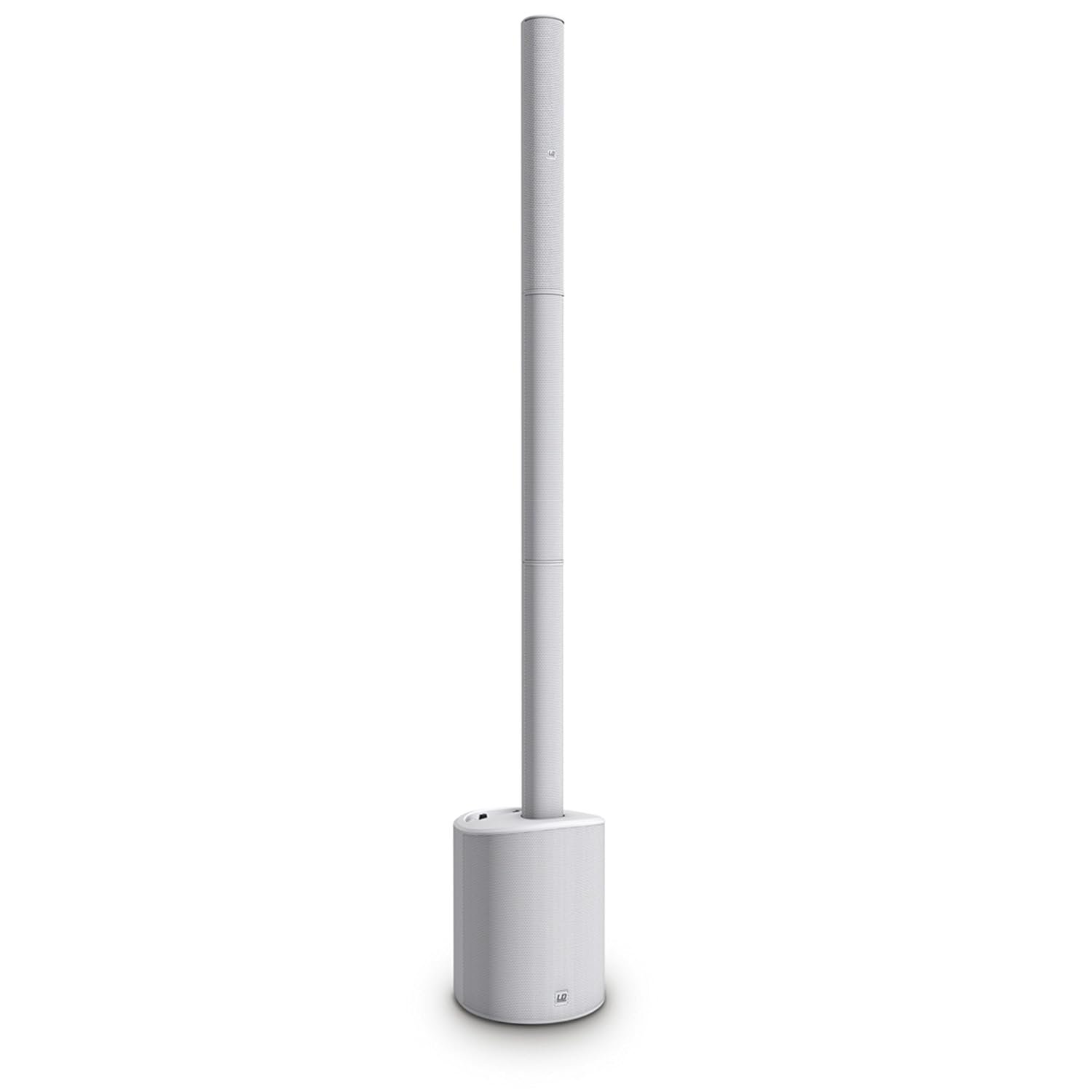 LD Systems Maui 5 GO W Ultra-Portable Battery-Powered Column PA System, White