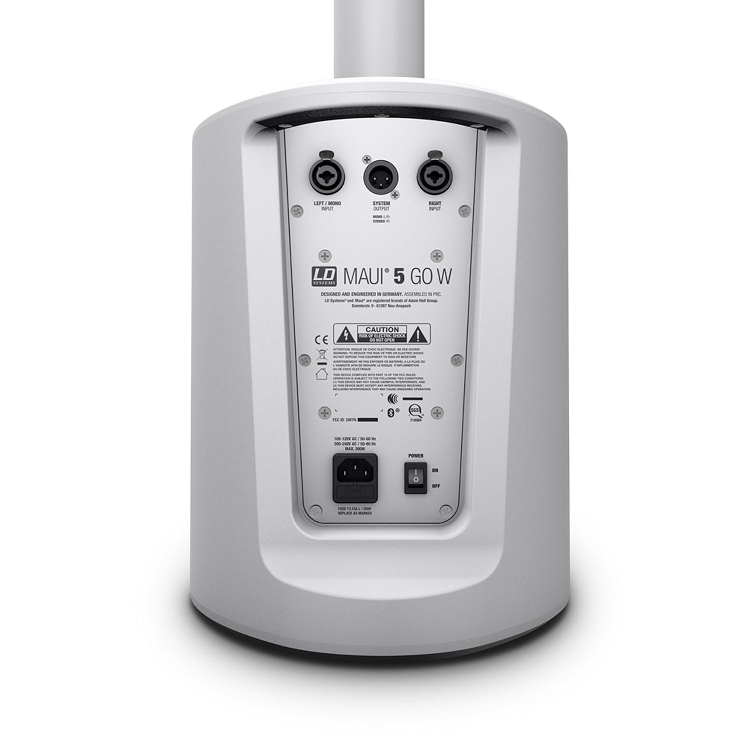 LD-Systems-Maui-56-1.jpg LD Systems Maui 5 GO W Ultra-Portable Battery-Powered Column PA System, White