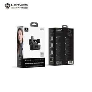 LENYES LM205 2-in-1 Wireless Microphone for iPhone & Android Smartphones