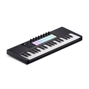 LKM37-MKIV-Left-Top-2400-2400__98235-1.jpg Novation Launchkey Mini 37 MK4 Keyboard Controller - Black