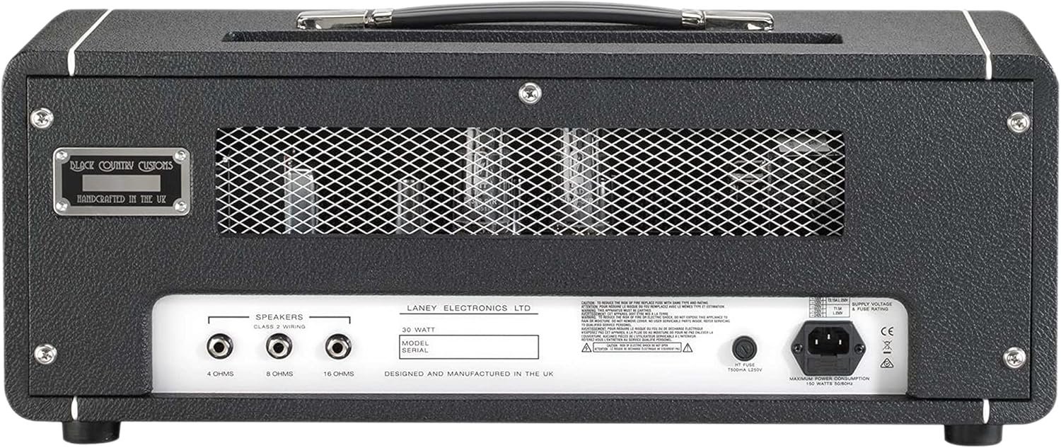 Laney-LA30Bl-3-1.jpg Laney LA30Bl All Tube Guitar Head 30W, EL34, Black