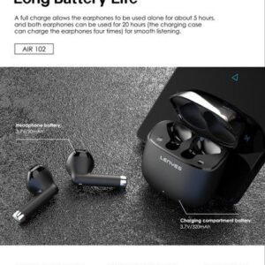 Lenyes AIR 102 TWS 8 hours Battery Life