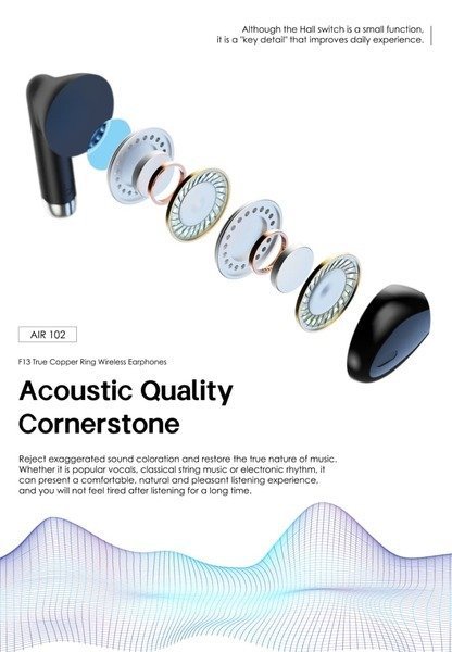 Lenyes AIR 102 TWS 8 hours Battery Life