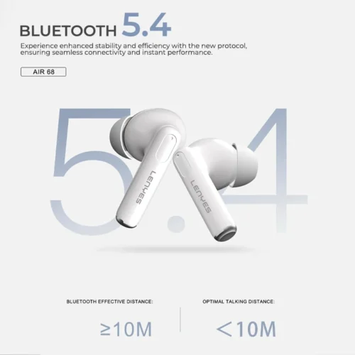 Lenyes AIR68 Wireless Earbuds - black