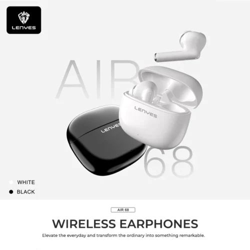 Lenyes AIR68 Wireless Earbuds - black